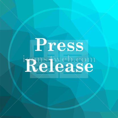 Press release low poly button. - Website icons