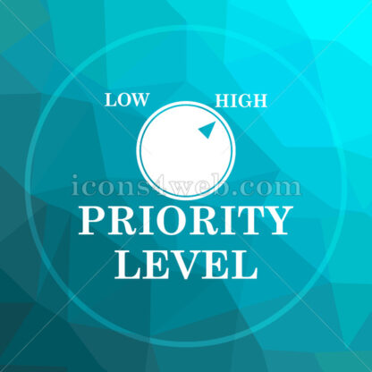 Priority level low poly button. - Website icons