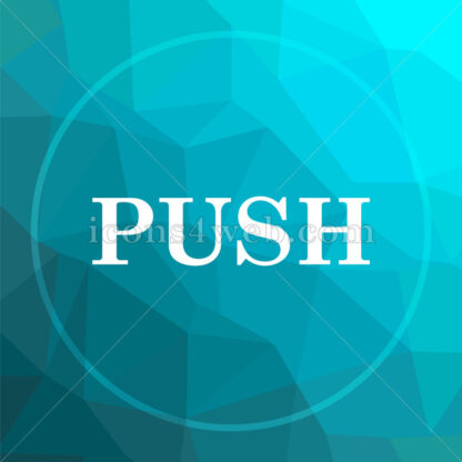 Push low poly button. - Website icons