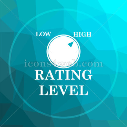 Rating level low poly button. - Website icons