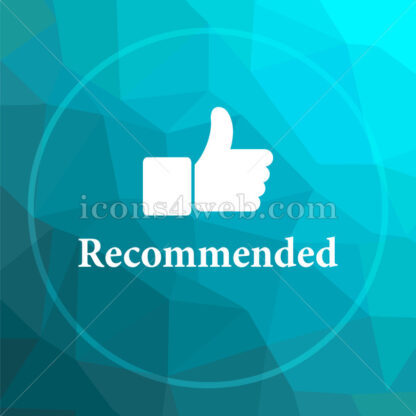 Recommended low poly button. - Website icons
