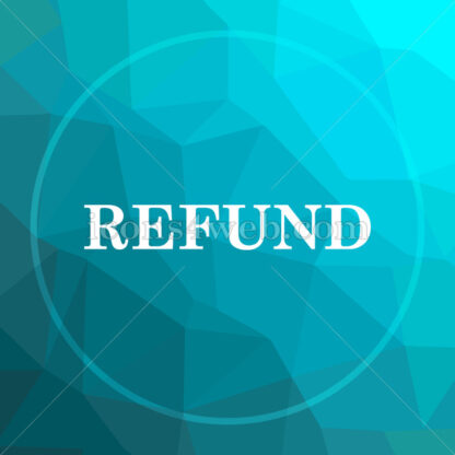 Refund. low poly button. - Website icons