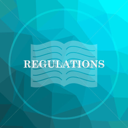 Regulations low poly button. - Website icons