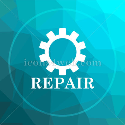 Repair low poly button. - Website icons