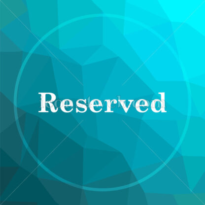 Reserved low poly button. - Website icons