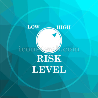 Risk level low poly button. - Website icons