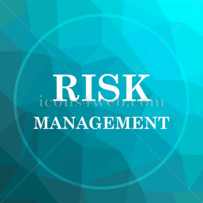 Risk management low poly button. - Website icons