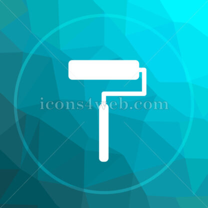 Roller low poly button. - Website icons