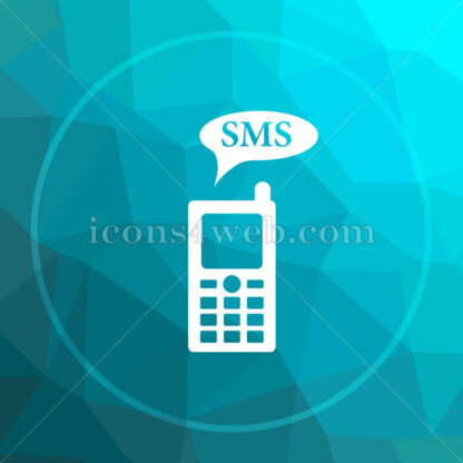 SMS low poly button. - Website icons