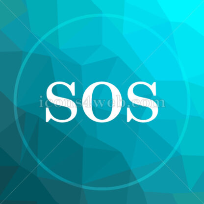 SOS low poly button. - Website icons