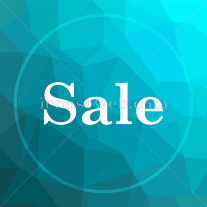 Sale low poly button. - Website icons
