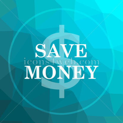 Save money low poly button. - Website icons