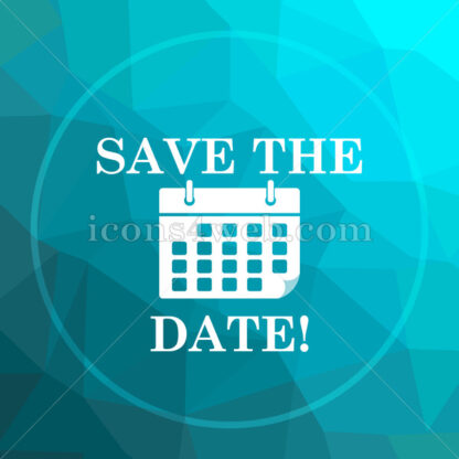 Save the date low poly button. - Website icons
