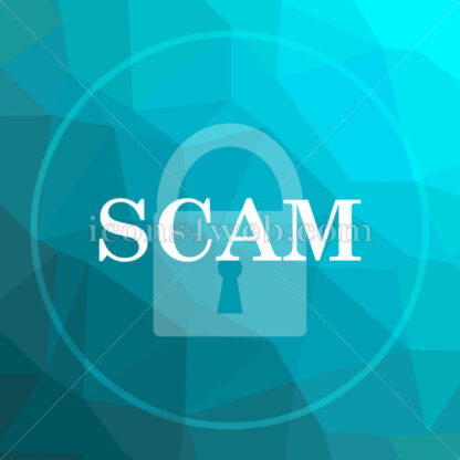 Scam low poly button. - Website icons