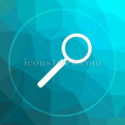 Search low poly button. - Website icons