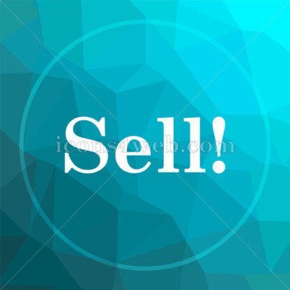 Sell low poly button. - Website icons