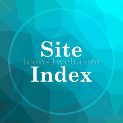 Site index low poly button. - Website icons