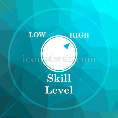 Skill level low poly button. - Website icons