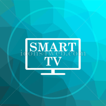Smart tv low poly button. - Website icons
