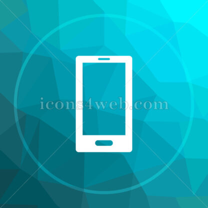 Smartphone low poly button. - Website icons
