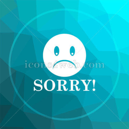 Sorry low poly button. - Website icons