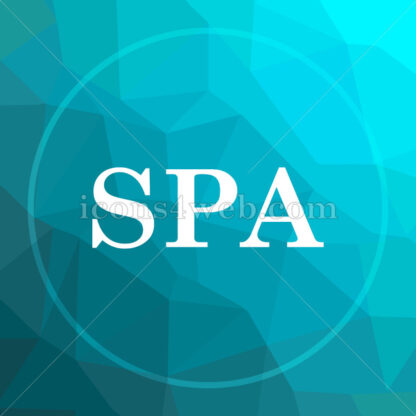 Spa low poly button. - Website icons