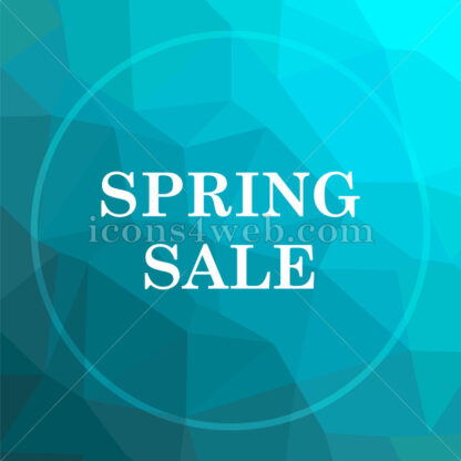 Spring sale low poly button. - Website icons