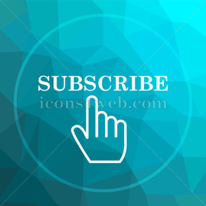 Subscribe low poly button. - Website icons