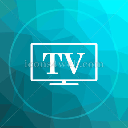 TV low poly button. - Website icons