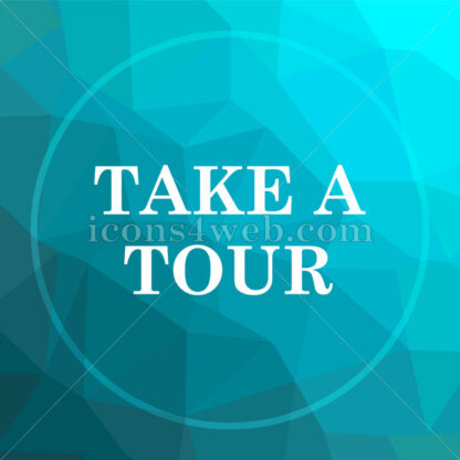 Take a tour low poly button. - Website icons