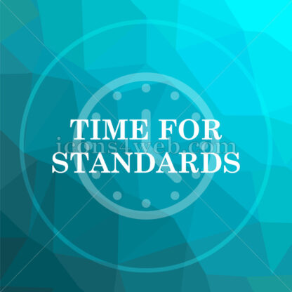 Time for standards low poly button. - Website icons