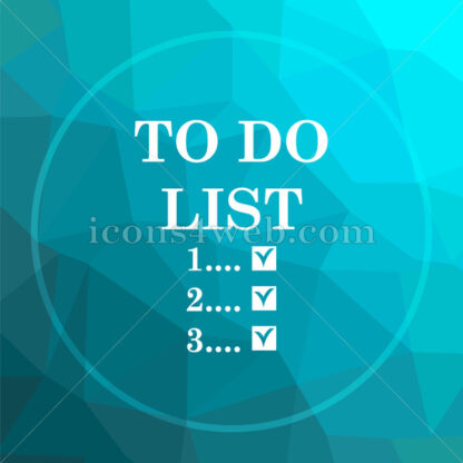 To do list low poly button. - Website icons