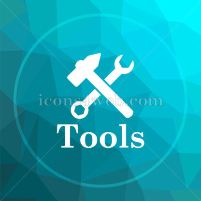 Tools low poly button. - Website icons