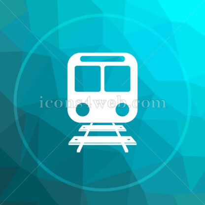 Train low poly button. - Website icons