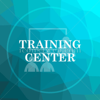 Training center low poly button. - Website icons