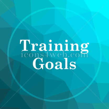 Training goals low poly button. - Website icons