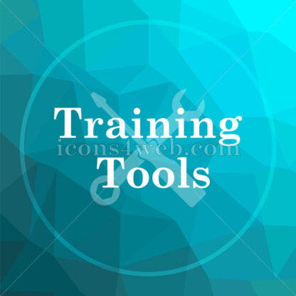 Training tools low poly button. - Website icons