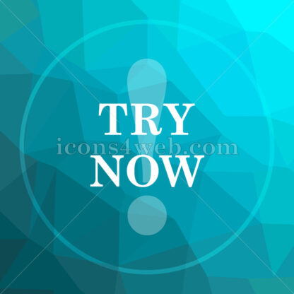 Try now low poly button. - Website icons