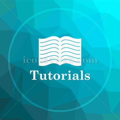Tutorials low poly button. - Website icons