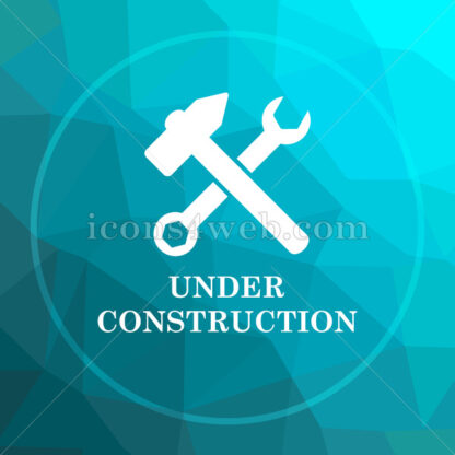 Under construction low poly button. - Website icons