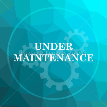 Under maintenance low poly button. - Website icons