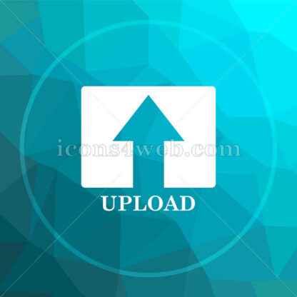 Upload low poly button. - Website icons