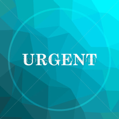 Urgent low poly button. - Website icons