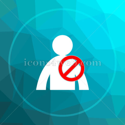 User offline low poly button. - Website icons