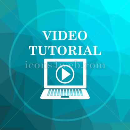 Video tutorial low poly button. - Website icons
