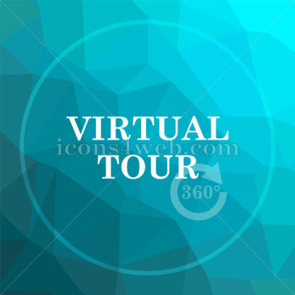 Virtual tour low poly button. - Website icons