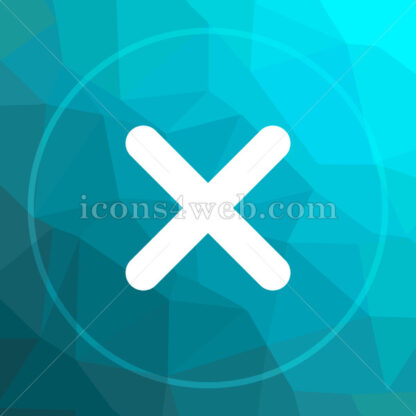X close low poly button. - Website icons