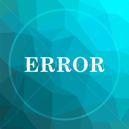 error low poly button. - Website icons
