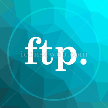 ftp. low poly button. - Website icons