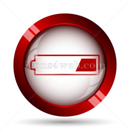1 third charged battery website icon. High quality web button. - Icons for website